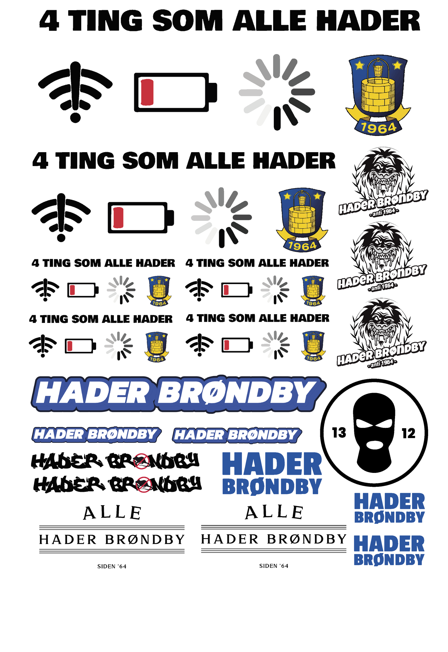 Tattoos - A4 Ark Hader Brøndby 2