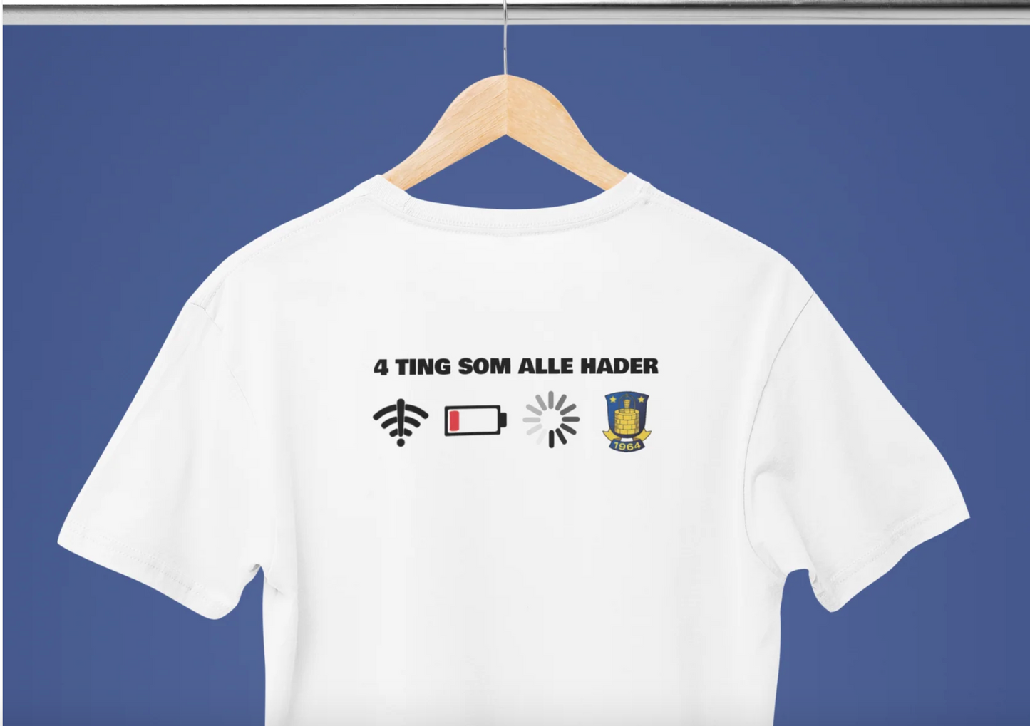 Hader brøndby hvid t-shirt