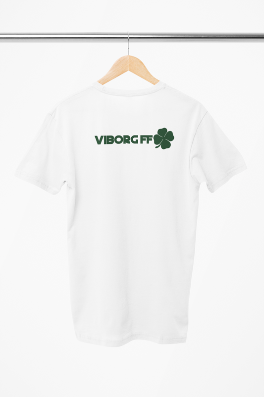 Viborg FF t-sirt, Viborg t-shirt, VVF t-shirt, hvid