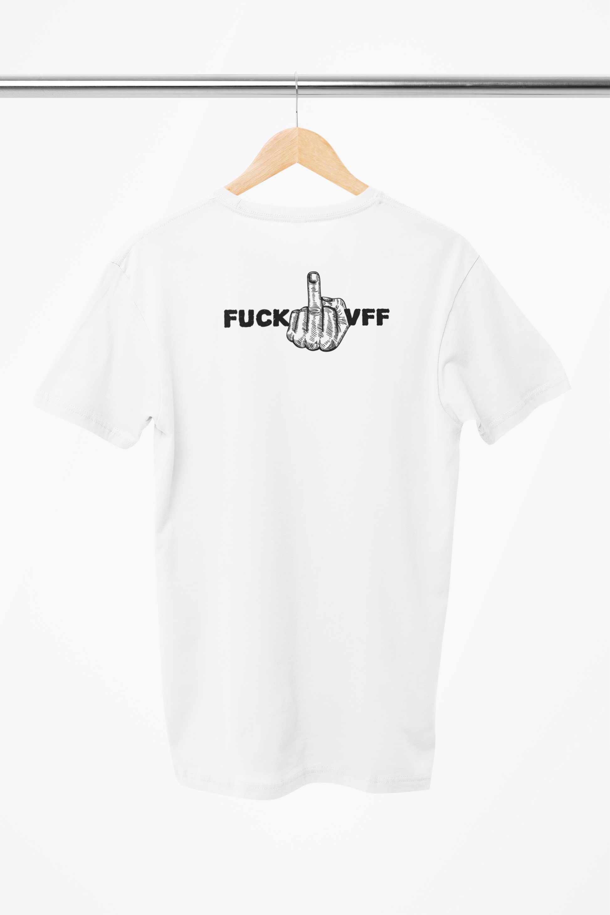 Fuck VFF, Fuck Viborg, FCM hader VFF, Fuck VFF t-shirt, hader VFF trøje, Fuck VFF tøj, hvid